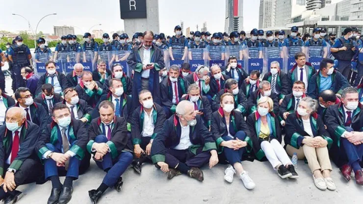 Baro başkanlarının yürüyüşü: Ankara'ya izin yok