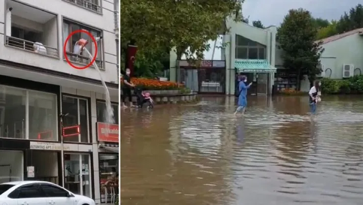 Bursa'da sağanak hayatı felç etti!