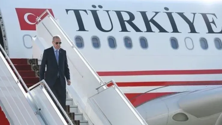 Cumhurbaşkanı Erdoğan, Azerbaycan'a gitti