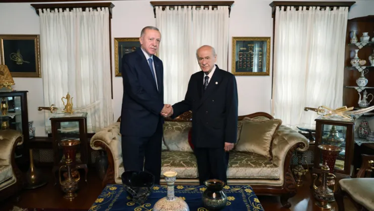 Cumhurbaşkanı Erdoğan, Devlet Bahçeli ile görüştü