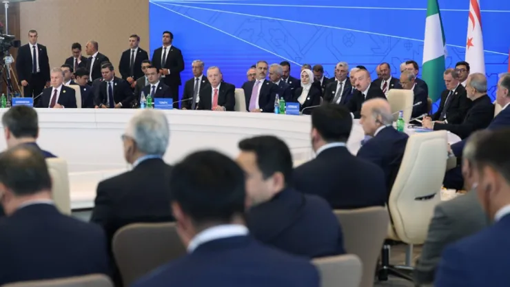 Erdoğan Azerbaycan'da konuştu