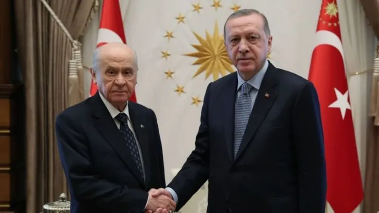 Erdoğan Bahçeli ile görüştü