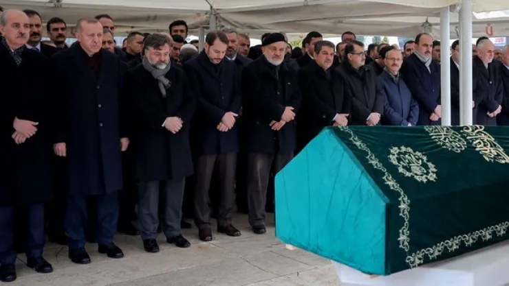 Erdoğan cenaze törenine katıldı