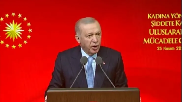 Erdoğan: Kadına şiddet kabul edilemez