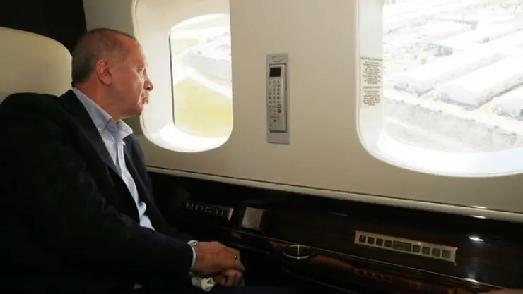 Erdoğan yapımı süren hastaneleri inceledi