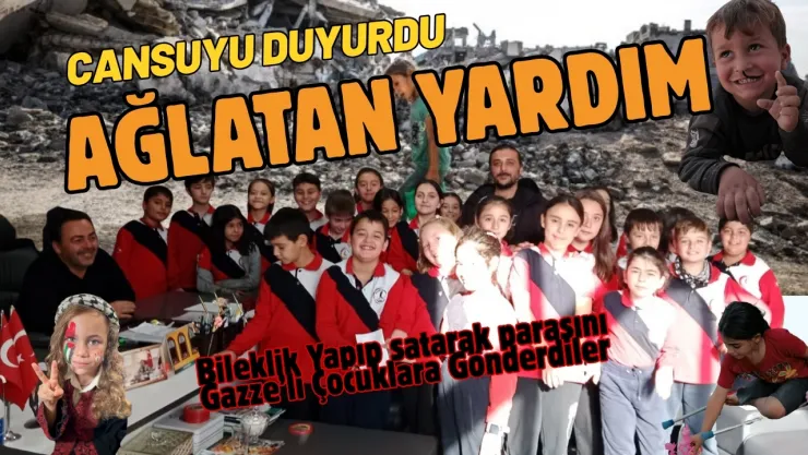İlkokul Çocuklarından Gazze'ye Ağlatan Bağış