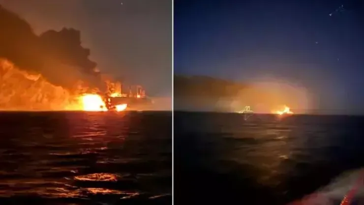 Karadeniz'de gemilere saldırı: Ukrayna saldırı anını paylaştı