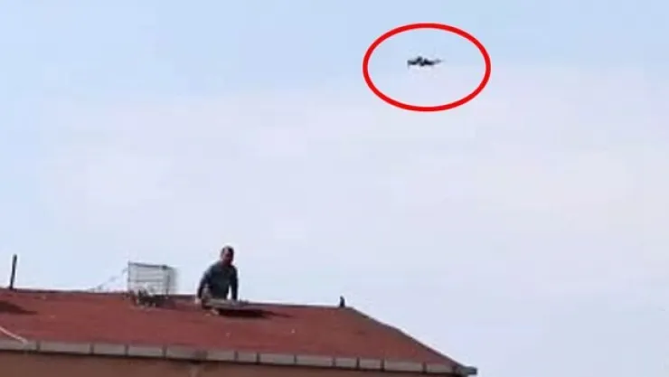 Polis onu çatıda yakaladı!