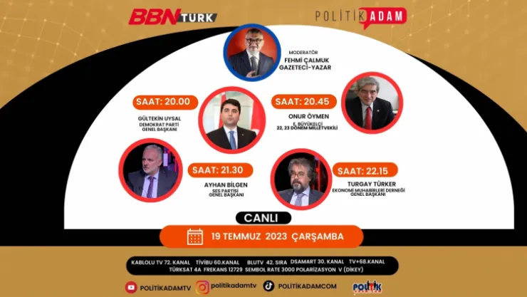 Politik Adam Programı yine Gündemi Belirliyor