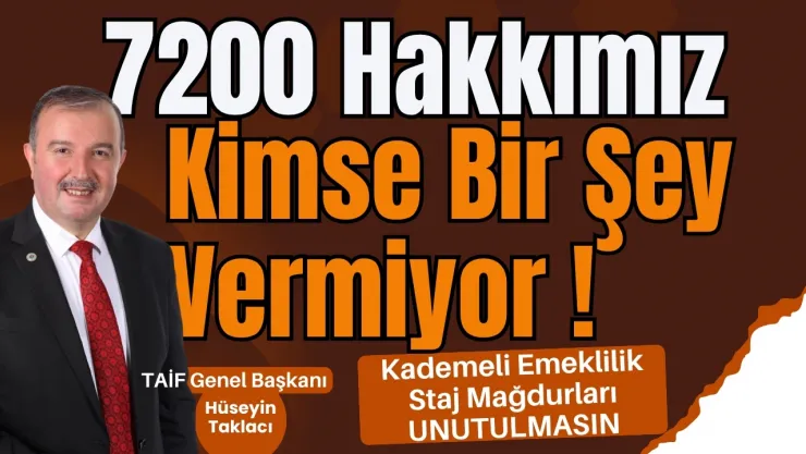 TAİF Genel Başkanı Taklacı'dan Esnafın Gündemine Damga Vuran Açıklama!