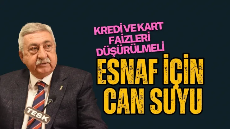 TESK Başkanı Palandöken'den Esnafın Beklentisi... Faiz İndirimi Bize Yansımalı