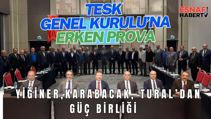TESK Genel Kurulu'nun Provasını Yaptılar