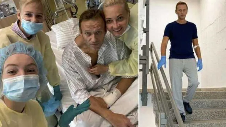 Zehirlenen Rus muhalif Navalny taburcu edildi