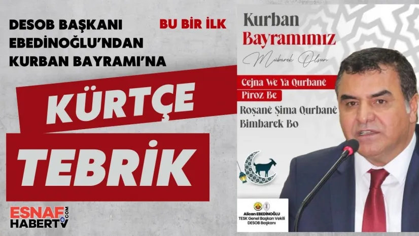 DESOB Başkanı Kürt Bayram Tebriği Yayınladı