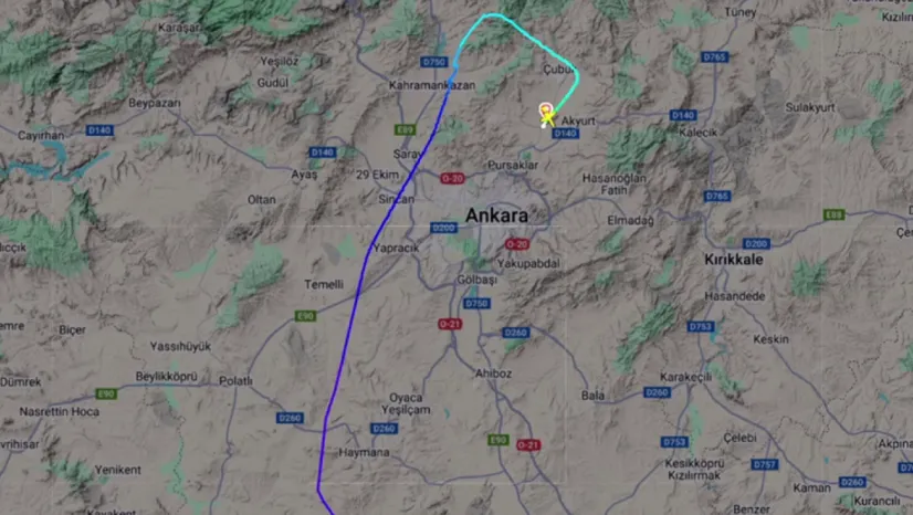 Libya askeri heyetini taşıyan özel jet Ankara yakınlarında düştü