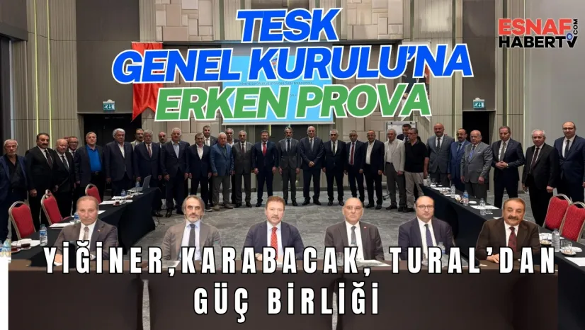 TESK Genel Kurulu'nun Provasını Yaptılar