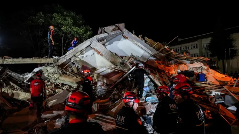 Depremde 1 can kaybı