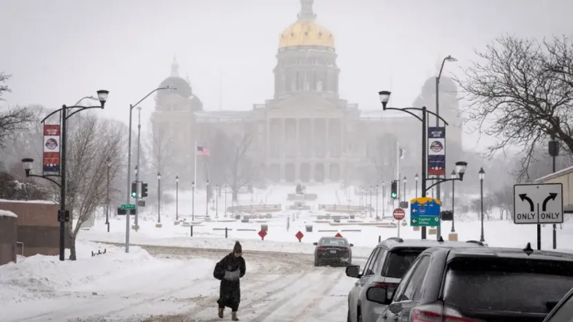 Ezra fırtınası ABD'yi vurdu