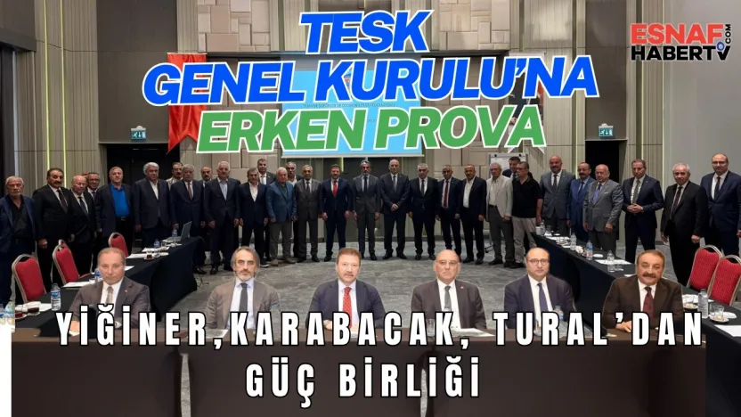 TESK Genel Kurulu'nun Provasını Yaptılar