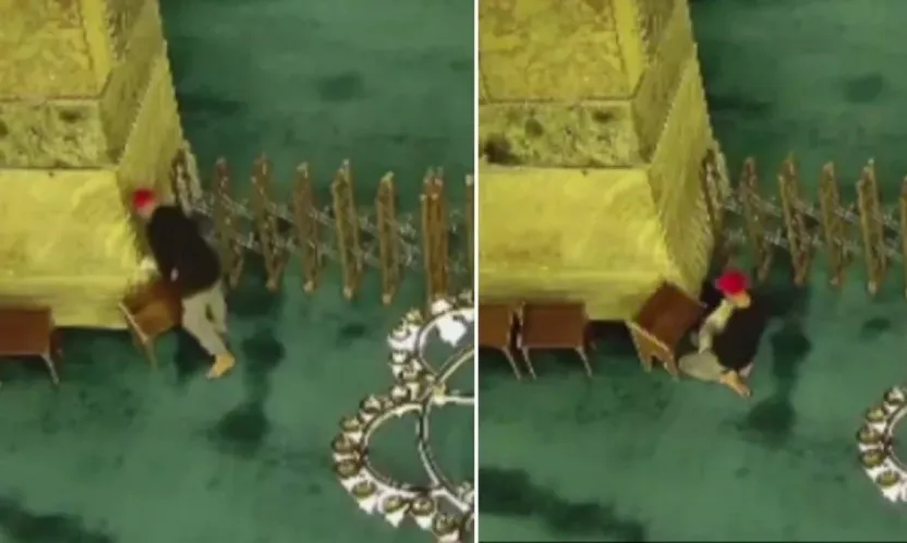 Ayasofya Camii'nde kundaklama girişimi