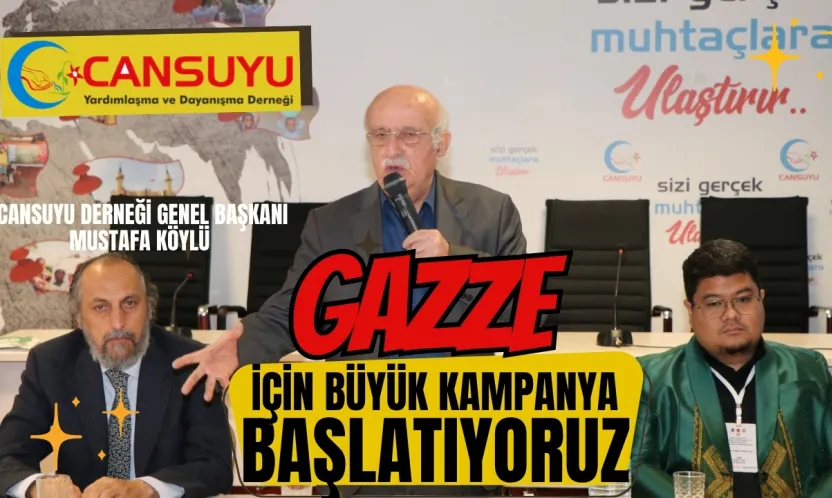 Cansuyu Derneği Genel Başkanı Mustafa Köylü: Gazze İçin Durmadan Çalışıyoruz