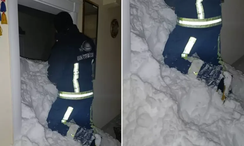 Van'da mahalleye çığ düştü: 1 kişi kayıp