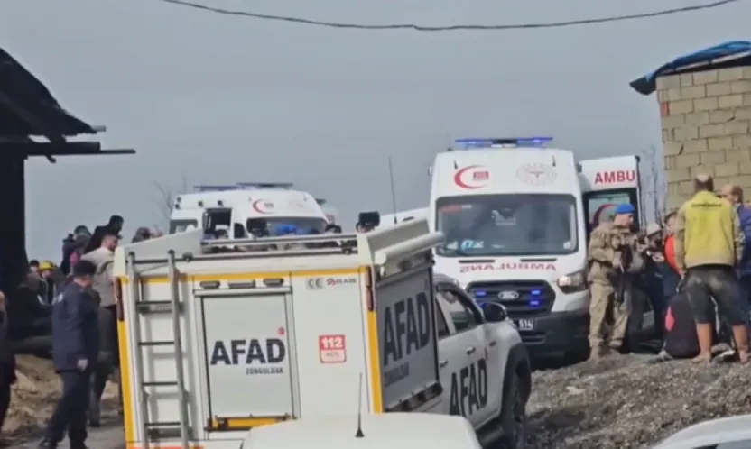 Zonguldak'ta maden ocağında göçük. Mahsur kalanlar var